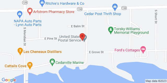 124 Beach St, Cedarville, Michigan, MI, 49719-9800 Map