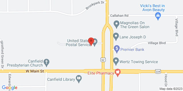 44 N Broad St, Canfield, Ohio, OH, 44406-9998 Map