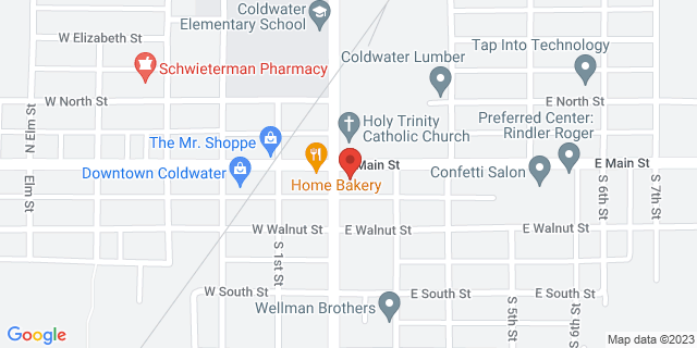 101 E Main St, Coldwater, Ohio, OH, 45828-9998 Map