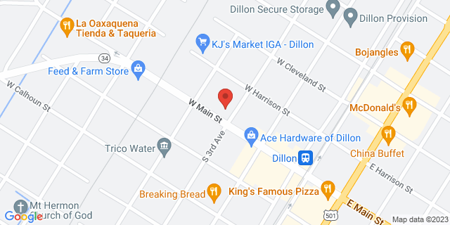 300 W Main St, Dillon, South Carolina, SC, 29536-9998 Map