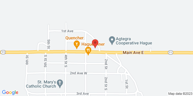 215 Main Ave W, Hague, North Dakota, ND, 58542-9998 Map