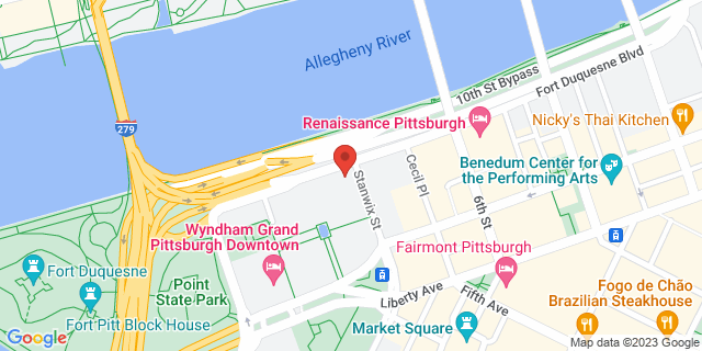 625 Stanwix St Ste 104, Pittsburgh, Pennsylvania, PA, 15222-1418 Map