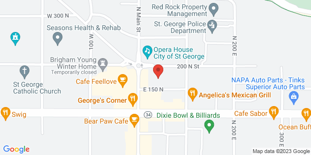 180 N Main St, Saint George, Utah, UT, 84770-9998 Map