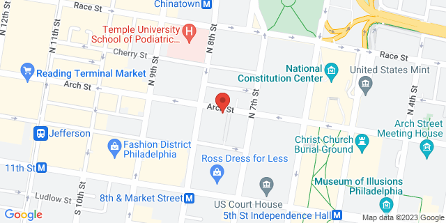 720 Arch St, Philadelphia, Pennsylvania, PA, 19105-9998 Map