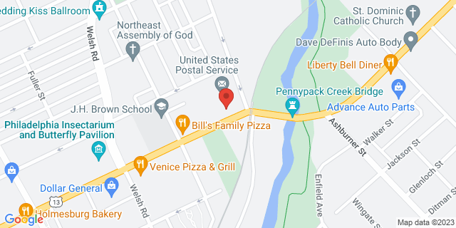 8232 Frankford Ave Ste A, Philadelphia, Pennsylvania, PA, 19136-9998 Map