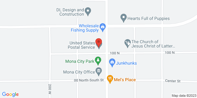 44 W 100 N, Mona, Utah, UT, 84645-8001 Map