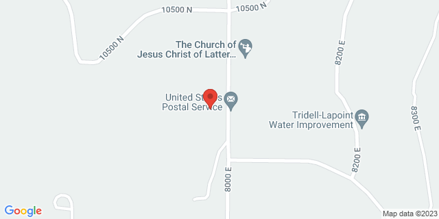 10333 N 8000 E, Tridell, Utah, UT, 84076-8001 Map