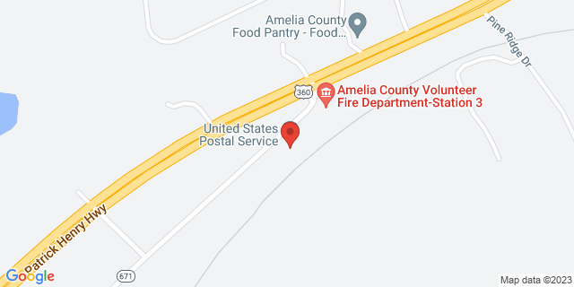 21595 Jetersville Rd, Jetersville, Virginia, VA, 23083-9998 Map