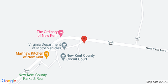 12101 New Kent Hwy, New Kent, Virginia, VA, 23124-9998 Map