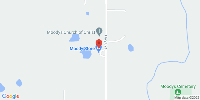 9783 Highway 82A, Moodys, Oklahoma, OK, 74444-9998 Map