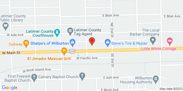 205 E Main St, Wilburton, Oklahoma, OK, 74578-9998 Map