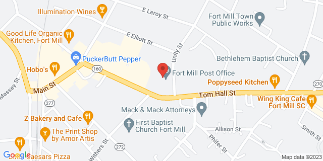 201 Tom Hall St, Fort Mill, South Carolina, SC, 29715-2313 Map