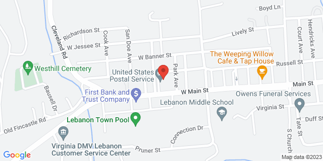 304 W Main St, Lebanon, Virginia, VA, 24266-9998 Map