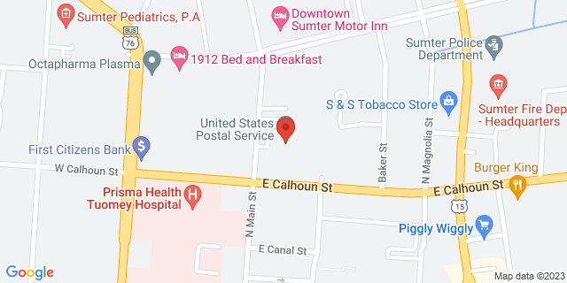 311 N Main St, Sumter, South Carolina, SC, 29150-9998 Map