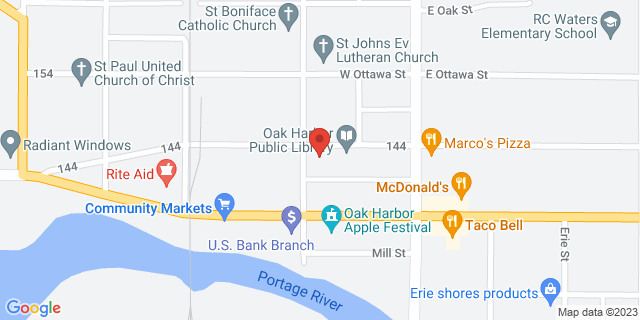 126 N Church St, Oak Harbor, Ohio, OH, 43449-1353 Map