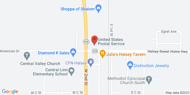 124 Nw 2Nd St, Halsey, Oregon, OR, 97348-9671 Map