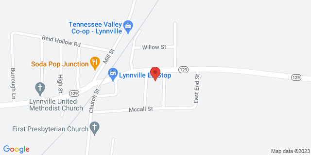 1832 Main St, Lynnville, Tennessee, TN, 38472-9998 Map