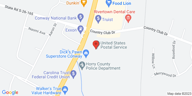 2570 Main St, Conway, South Carolina, SC, 29526-9998 Map