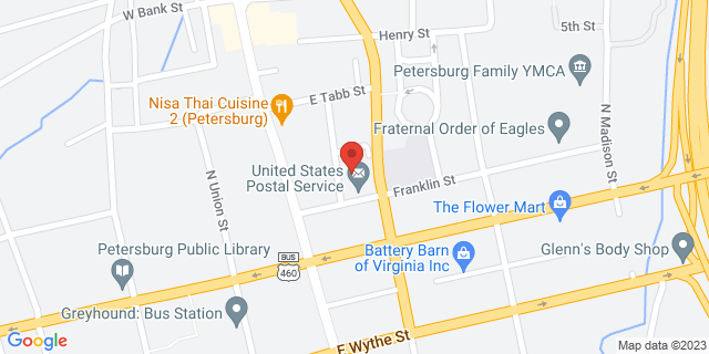 29 Franklin St, Petersburg, Virginia, VA, 23803-9997 Map