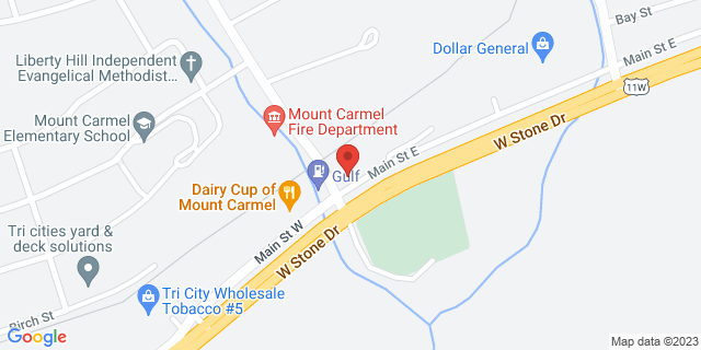 100 Main St E, Mount Carmel, Tennessee, TN, 37645-3668 Map