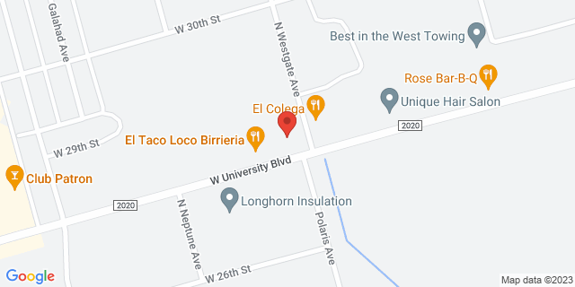 5200 W University Blvd, Odessa, Texas, TX, 79764-7209 Map