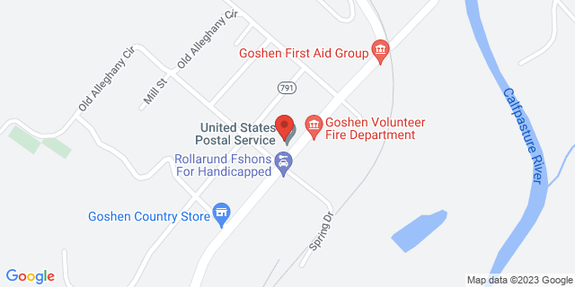 9693 Maury River Rd, Goshen, Virginia, VA, 24439-9998 Map