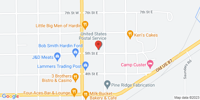 502 N Cheyenne Ave, Hardin, Montana, MT, 59034-9998 Map