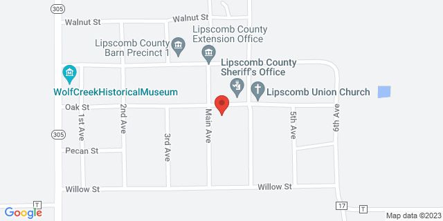 100 S Main St, Lipscomb, Texas, TX, 79056-9802 Map