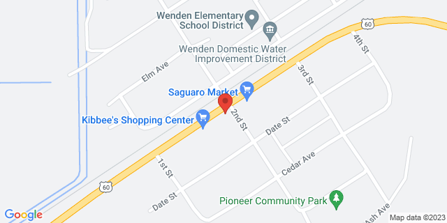 70948 Us Highway 60, Wenden, Arizona, AZ, 85357-9600 Map