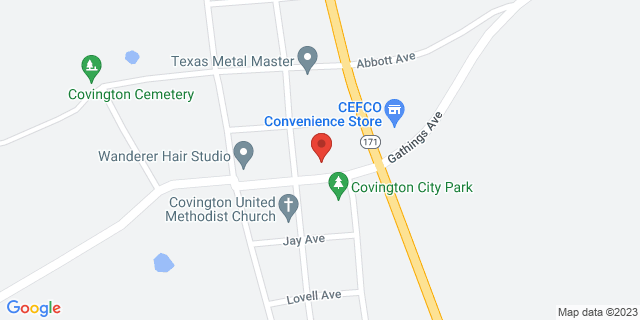 306 Gathings Ave, Covington, Texas, TX, 76636-9998 Map