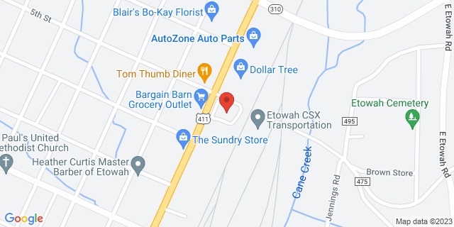 517 Tennessee Ave, Etowah, Tennessee, TN, 37331-9998 Map