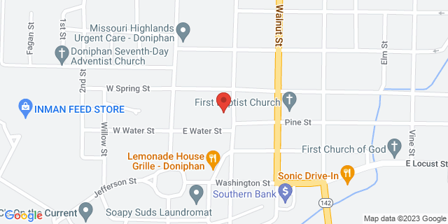 303 N Grand Ave, Doniphan, Missouri, MO, 63935-9998 Map