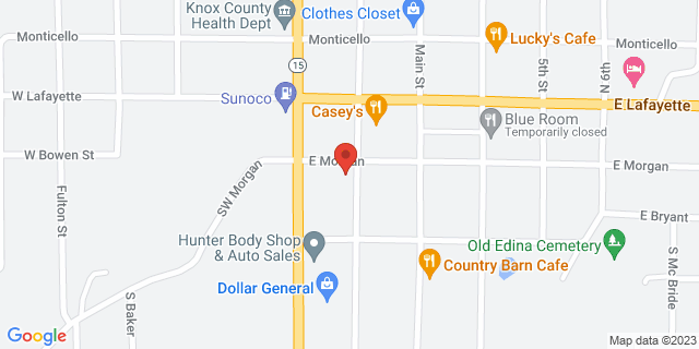 107 S 2Nd St, Edina, Missouri, MO, 63537-9998 Map