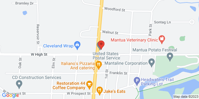 10748 N Main St, Mantua, Ohio, OH, 44255-9800 Map