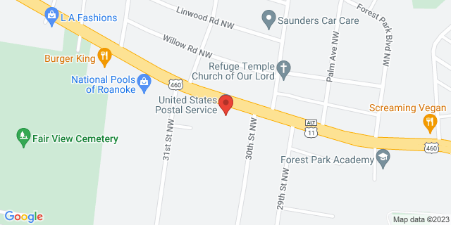 3018 Melrose Ave Nw, Roanoke, Virginia, VA, 24017-9998 Map