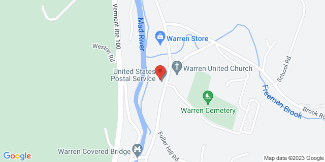 354 Main St, Warren, Vermont, VT, 05674-9998 Map