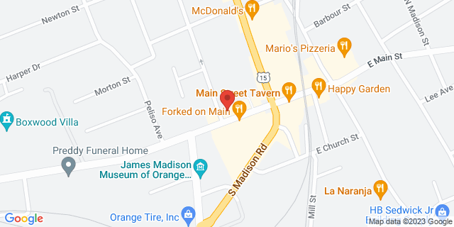 129 W Main St, Orange, Virginia, VA, 22960-9998 Map