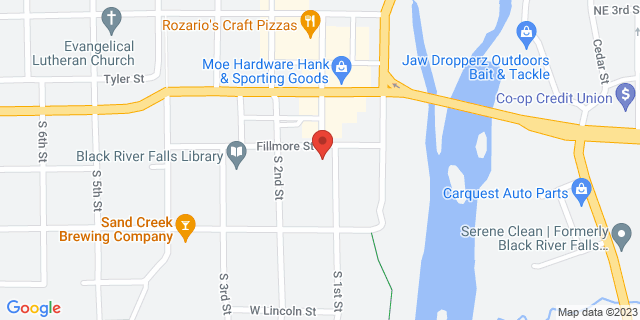 108 Fillmore St, Black River Falls, Wisconsin, WI, 54615-1741 Map