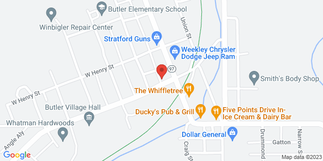 14 W Elm St, Butler, Ohio, OH, 44822-9802 Map