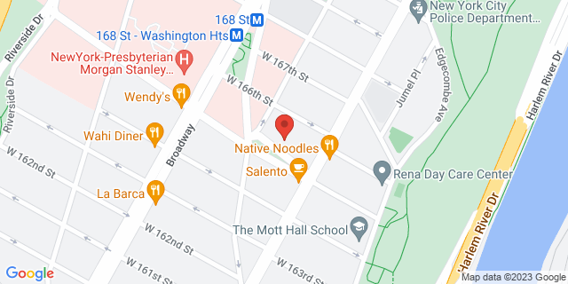 511 W 165Th St, New York, New York, NY, 10032-9998 Map