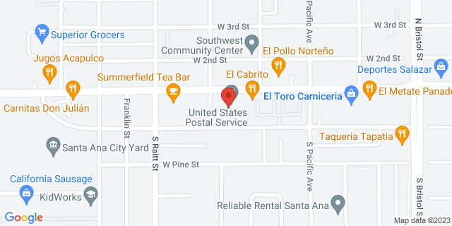 1620 W 1St St, Santa Ana, California, CA, 92703-9998 Map