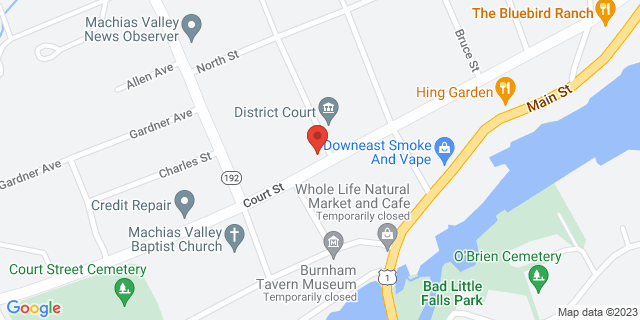 89 Court St Ste 1, Machias, Maine, ME, 04654-9998 Map