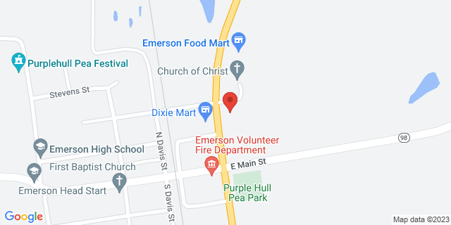 204 N Elm St, Emerson, Arkansas, AR, 71740-9998 Map