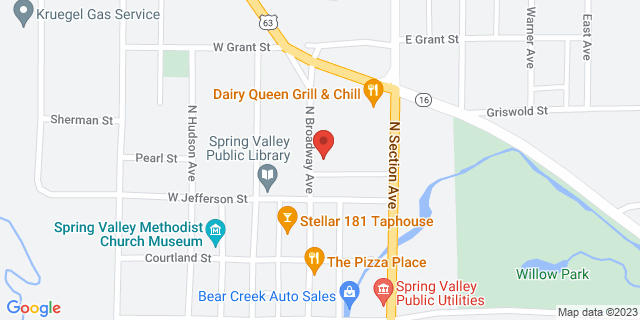 209 N Broadway St, Spring Valley, Minnesota, MN, 55975-1225 Map