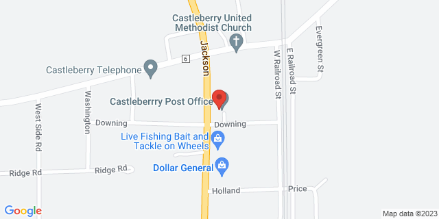 2742 S Jackson St, Castleberry, Alabama, AL, 36432-3602 Map