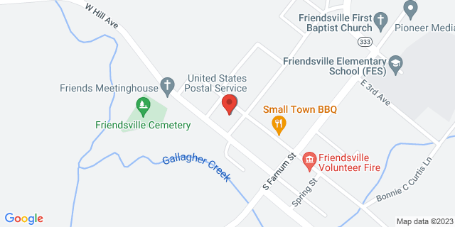 105 S Morgan St, Friendsville, Tennessee, TN, 37737-9998 Map