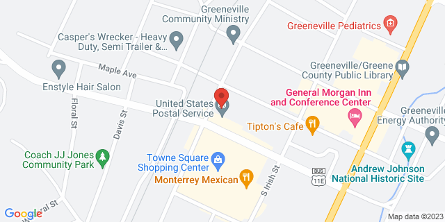 220 W Summer St, Greeneville, Tennessee, TN, 37743-9998 Map