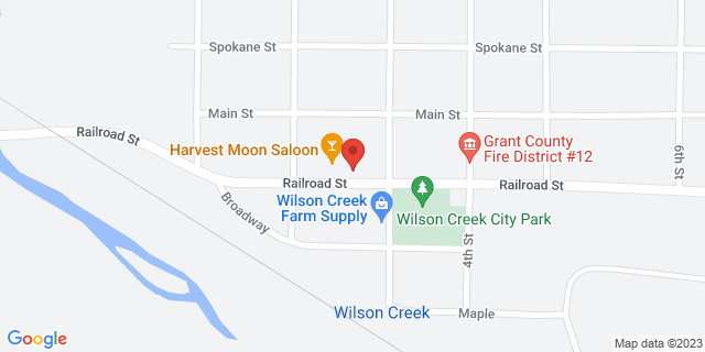 223 Railroad St, Wilson Creek, Washington, WA, 98860-9800 Map