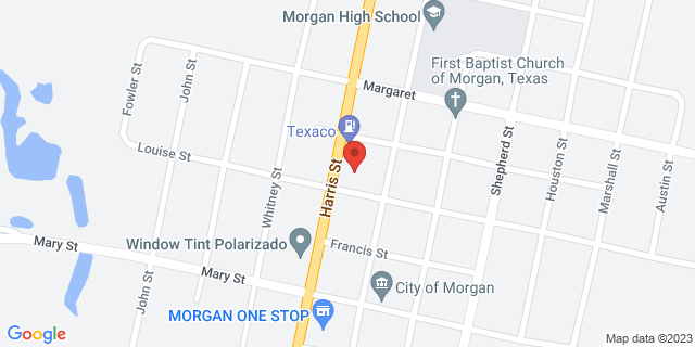 1002 Harris, Morgan, Texas, TX, 76671-9998 Map