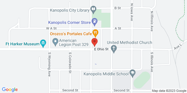 101 N Kansas Ave, Kanopolis, Kansas, KS, 67454-9998 Map